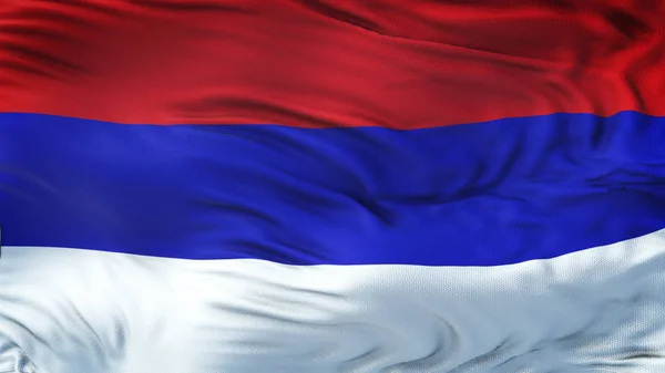 República Srpska Bandeira Acenar Realista Com Textura Tecido Altamente Detalhada Imagem De Stock