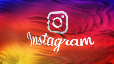 Instagram Logo renkli düzgün degrade arka plan duvar kağıdı