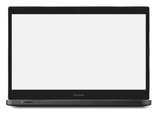 Modello di Laptop Notebook — Vettoriale Stock