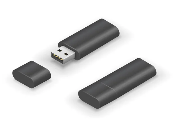 Unidade flash USB stick — Vetor de Stock
