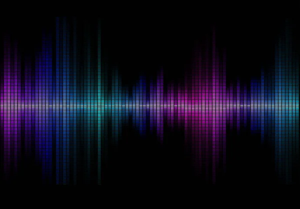 Muziek geluidsgolven — Stockvector