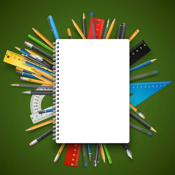 Σημειωματάριο και στυλό — Διανυσματικό Αρχείο