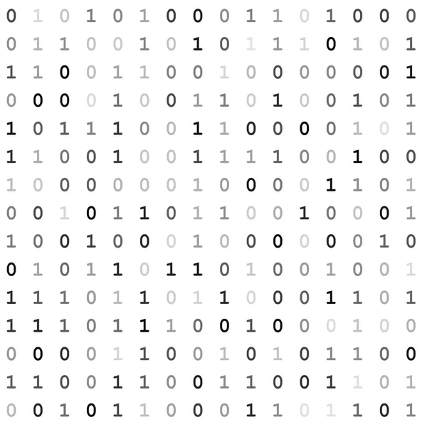Schermata del codice binario — Vettoriale Stock