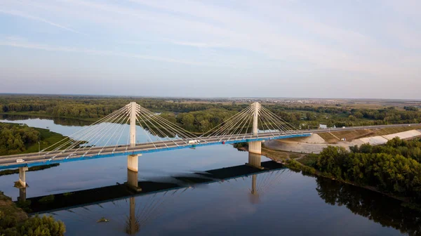Ponte pingente moderna — Fotografia de Stock