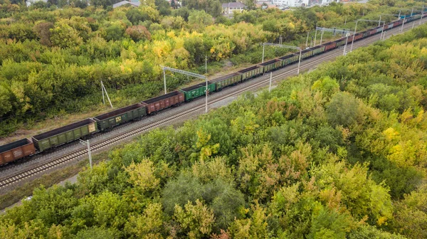 Train σιδηροδρομικές φορτίου — Φωτογραφία Αρχείου