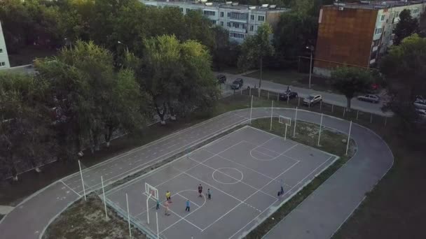 Escuela campo de deportes — Vídeo de stock