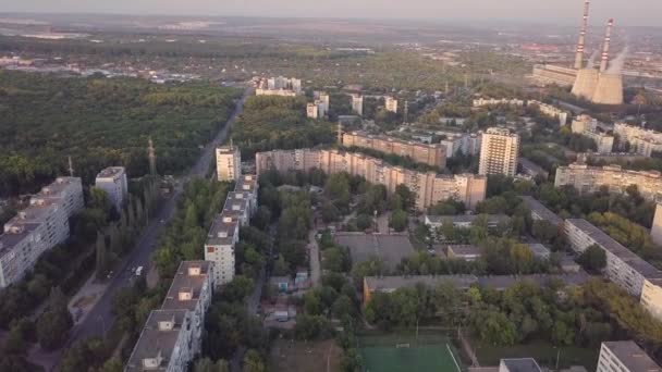 Panneau aérien ville — Video