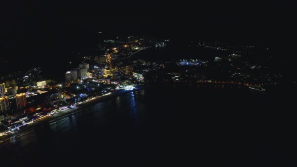 Gece resort city — Stok video