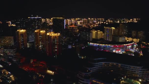 Noční město resort — Stock video