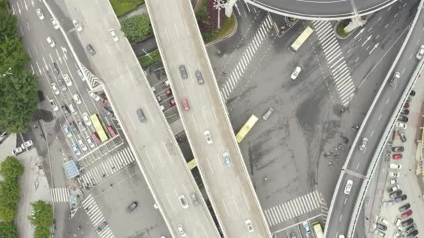 Highway interchange aerial — Stock Video