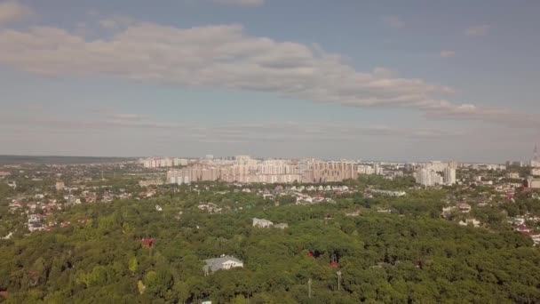 Queda aérea da cidade — Vídeo de Stock