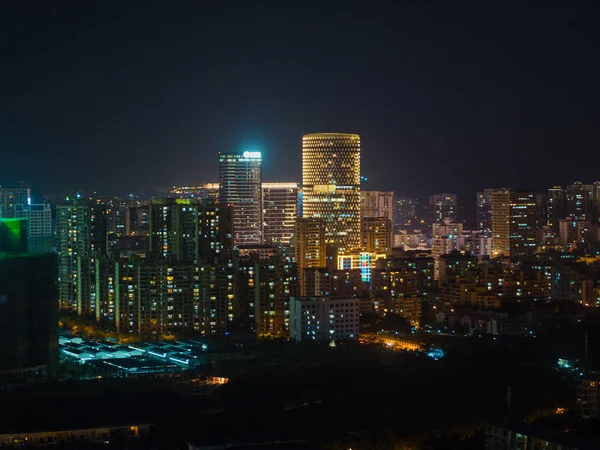 Cidade moderna aérea — Fotografia de Stock