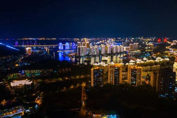 Cidade do resort noturno — Fotografia de Stock