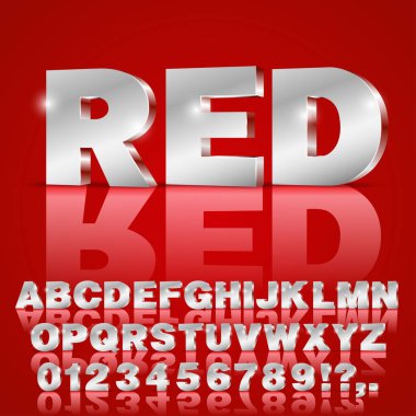 alfabe vektör yazı tipi