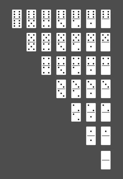 Set di ossa di domino — Vettoriale Stock