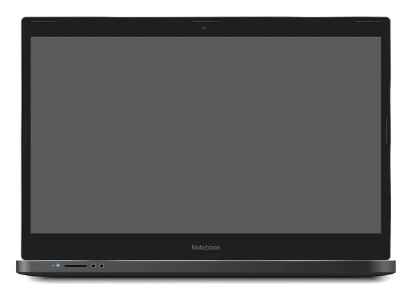 Notebook Laptop Template — Stock Vector