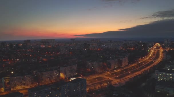 Stadtansicht aus der Luft — Stockvideo