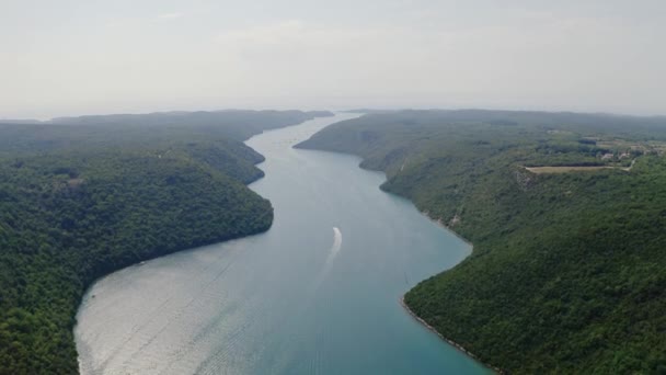 Θαλάσσιο κανάλι εναέρια — Αρχείο Βίντεο