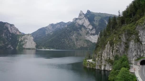 Traunsee meer in Gmunden — Stockvideo