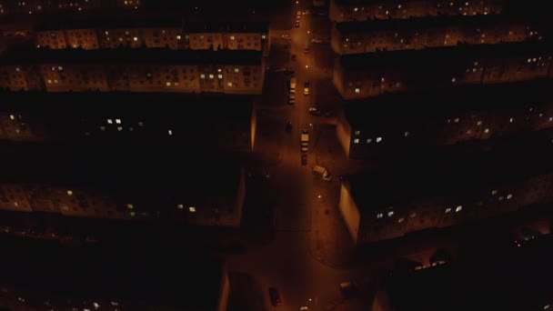 Nocne deporesywne miasto — Wideo stockowe