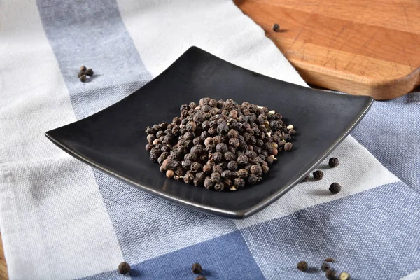 Maíz Pimienta Negra Plato Pequeño —  Fotos de Stock