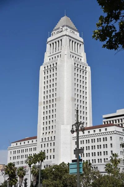 Kultovní Radnice Budova Los Angeles Kalifornie — Stock fotografie