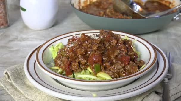 Spaghettis aux courgettes et au parmesan 