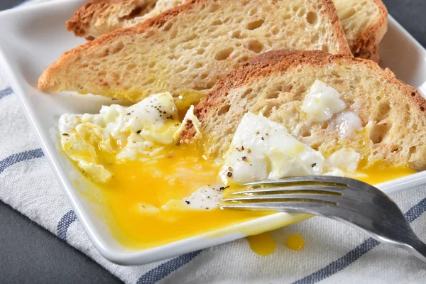 Toast a vejce — Stock fotografie