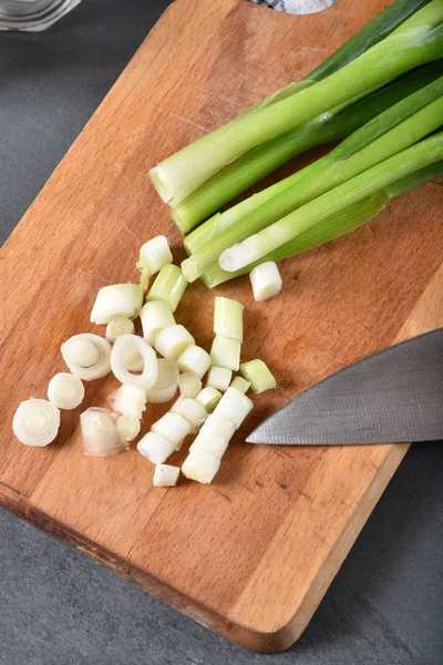 Sliced green onions — Stock Photo, Image