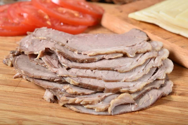 Carne asada en rodajas —  Fotos de Stock