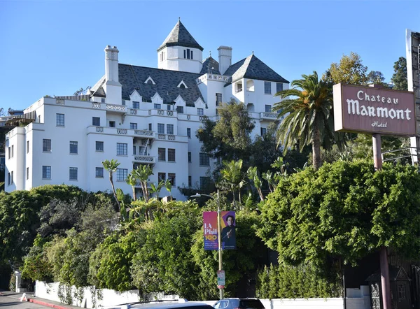 Los Angeles, Ca/Usa: 1 stycznia 2018: słynny Chateau Marmont Hote — Zdjęcie stockowe