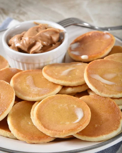 Dollar sized pancakes — Stock Photo, Image