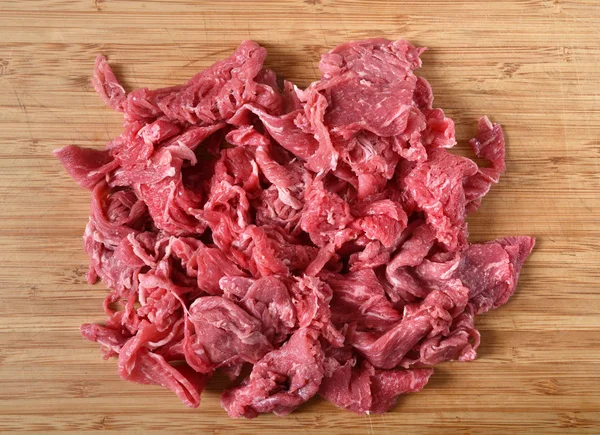 Montante de carne de bovino raspada não cozida — Fotografia de Stock