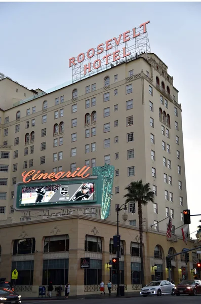 ハリウッドにあるルーズベルトホテル — ストック写真