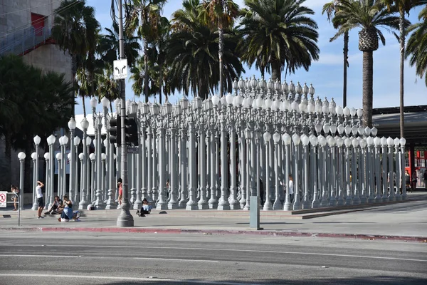 Scultura della luce urbana a Los Angeles — Foto Stock