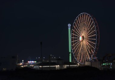 Dönme Dolap Ocean City Boardwalk gece
