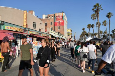 Bir Tatil Hafta sonu Venedik Beach Boardwalk