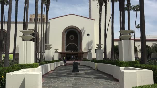 Los Angeles July 2019 Historic Union Station Downtown Los Angeles — Stock Video