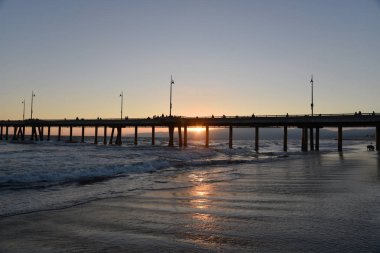 Güzel Güney Kaliforniya Beach Sunset