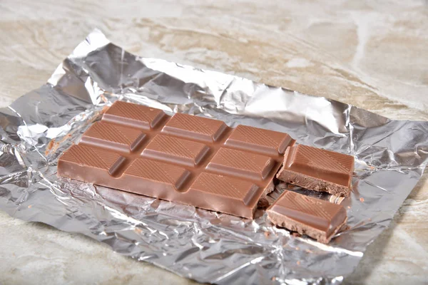 Частично съеденный шоколад — стоковое фото