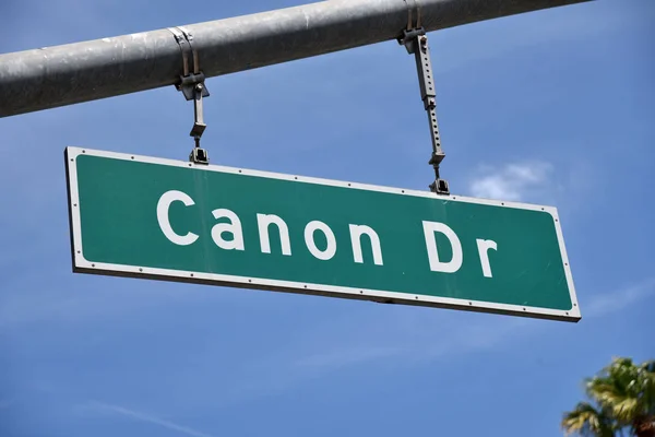 Dysk Canon znak ulica — Zdjęcie stockowe