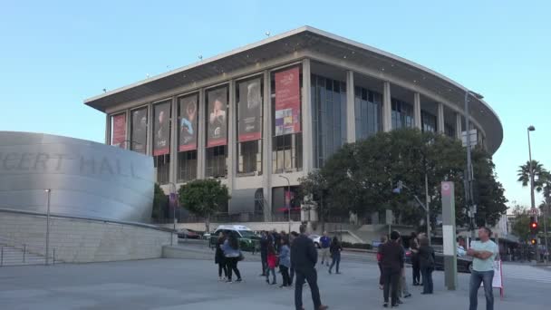 Pavilhão Dorothy Chandler Parte Centro Música Los Angeles — Vídeo de Stock