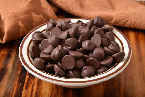 ダーク チョコレート チップ — ストック写真