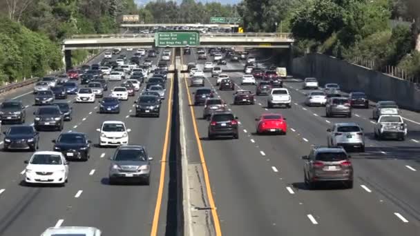 여름날 도로에서 교통을 — 비디오