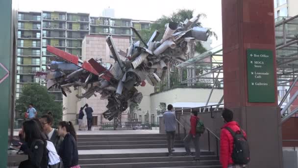 Los Angeles Prosince 2018 Muzeum Současného Umění Centru Los Angeles — Stock video