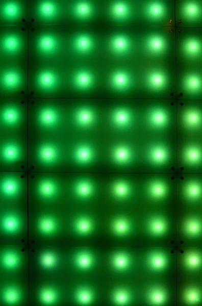 緑のLEDライトの背景 — ストック写真