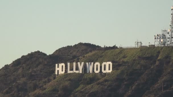 Hollywood Usa February 2020 Famous Hollywood Sign Mount Lee Hollywood — 비디오