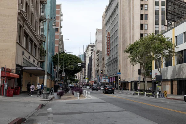 Los Angeles Usa June 2020 Businesses Boarded Broadway Theatre District — Stock Photo, Image