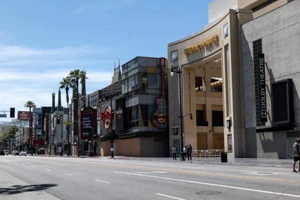 Hollywood Usa June 2020 Dolby Theatre Hollywood Walk Fame Boarded — Stockfoto