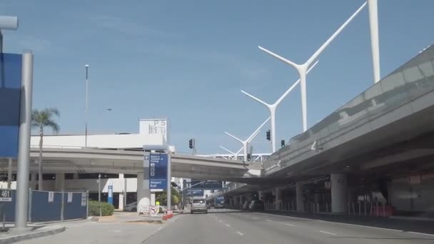 Los Angeles Usa Aprile 2020 World Way Attraverso Aeroporto Internazionale — Video Stock